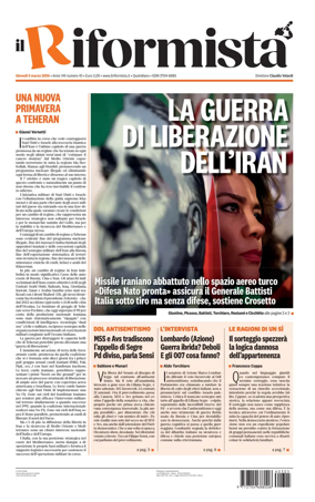 Cover of Il Riformista (Italy)