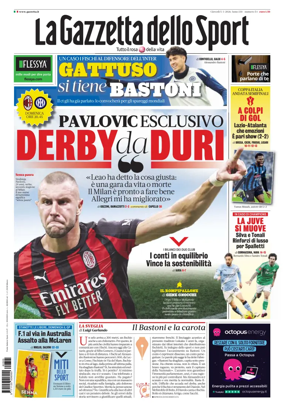 Cover of La Gazzetta dello Sport - Roma