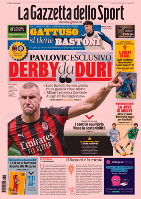 Cover of La Gazzetta dello Sport