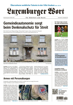 Cover of Luxemburger Wort