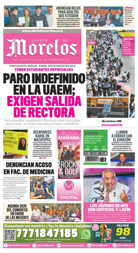 Cover of Diario de Morelos