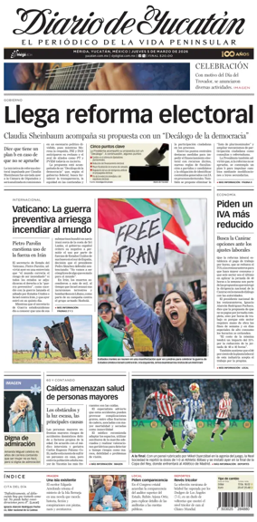 Cover of Diario de Yucatan