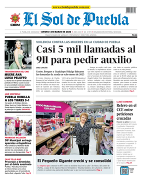 Cover of El Sol de Puebla