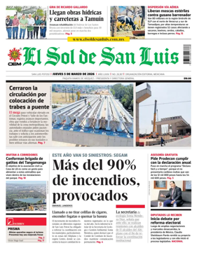 Cover of El Sol de San Luis Potosi