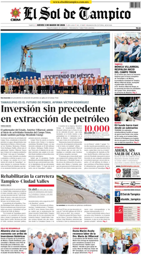 Cover of El Sol de Tampico