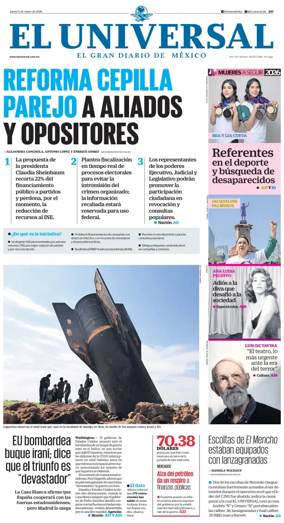 Cover of El Universal