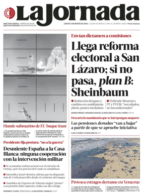 Cover of La Jornada