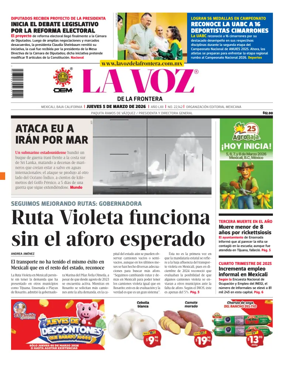 Cover of La Voz de la Frontera