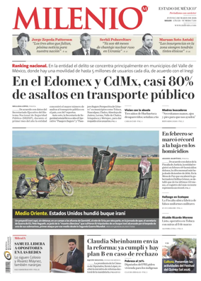 Cover of Milenio Edo de Mexico