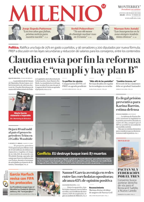 Cover of Milenio Monterrey