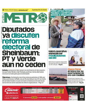 Cover of Publimetro Guadalajara