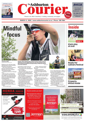 Cover of Ashburton Courier