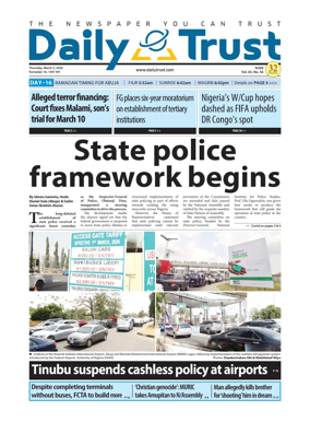 Cover of Daily Trust