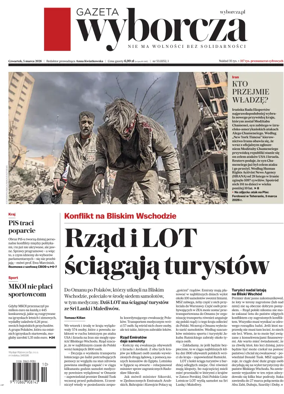 Cover of Gazeta Wyborcza