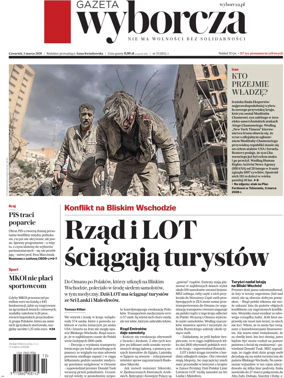 Cover of Gazeta Wyborcza Stoleczna