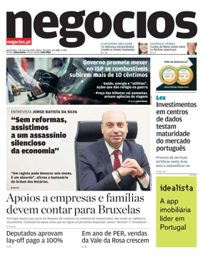 Cover of Jornal de Negocios