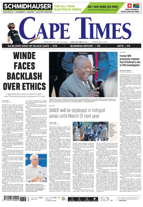 Cover of Cape Times