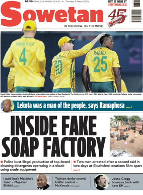 Cover of Sowetan