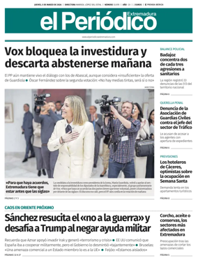 Cover of El Periodico Extremadura