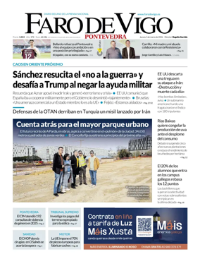 Cover of Faro de Vigo (Pontevedra)