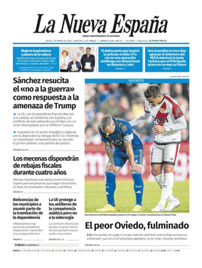 Cover of La Nueva Espana (Oviedo)