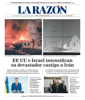 Cover of La Razon (Madrid)