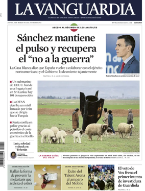 Cover of La Vanguardia (1st Edition)