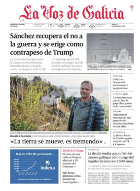 Cover of La Voz de Galicia (A Coruna)