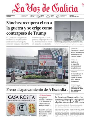 Cover of La Voz de Galicia (Arousa)