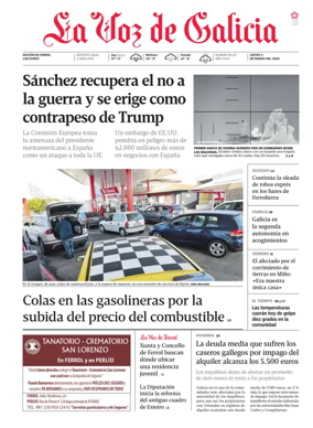 Cover of La Voz de Galicia (Ferrol)