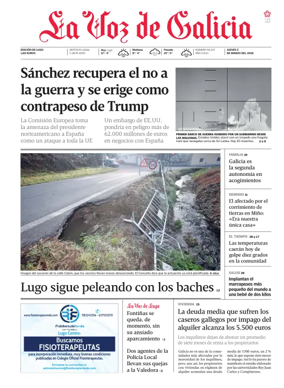 Cover of La Voz de Galicia (Lugo)