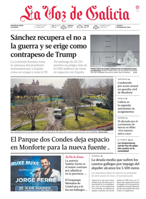 Cover of La Voz de Galicia (Monforte)