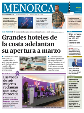 Cover of Menorca Diario Insular