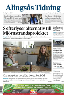 Cover of Alingsas Tidning