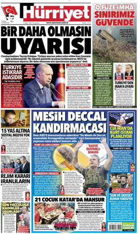 Cover of Hurriyet