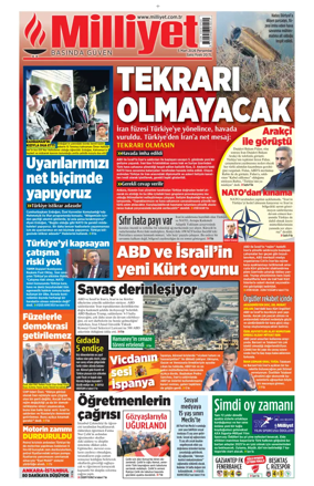 Cover of Milliyet