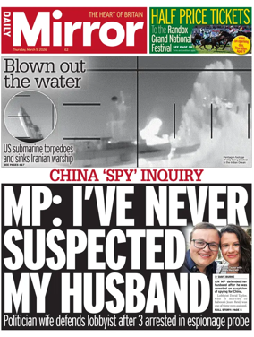 Cover of Daily Mirror