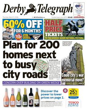 Cover of Derby Telegraph