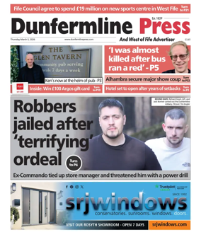 Cover of Dunfermline Press