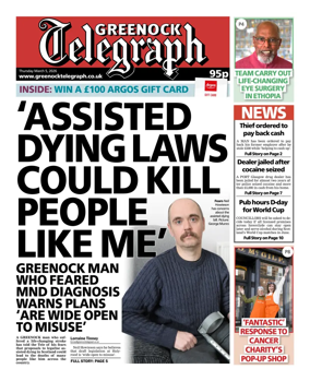 Cover of Greenock Telegraph