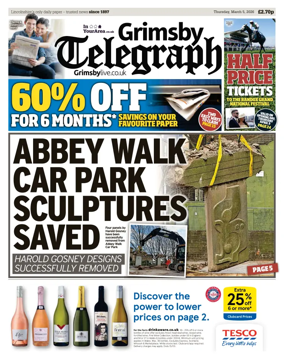 Cover of Grimsby Telegraph