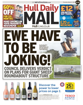 Cover of Hull Daily Mail