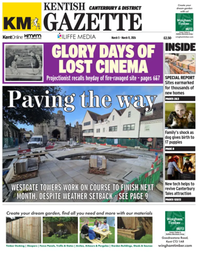Cover of Kentish Gazette Canterbury & District
