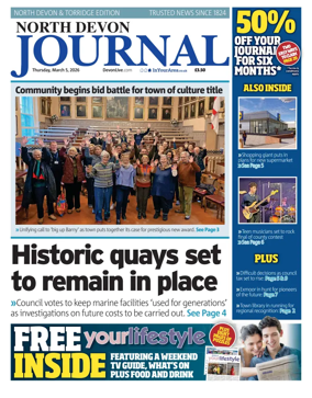 Cover of North Devon Journal