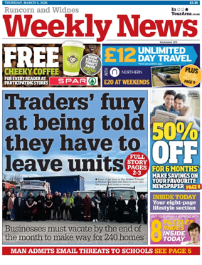 Cover of Runcorn & Widnes Weekly News