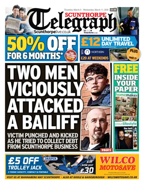 Cover of Scunthorpe Telegraph