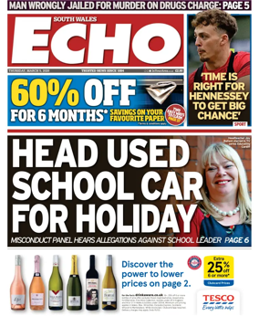 Cover of South Wales Echo