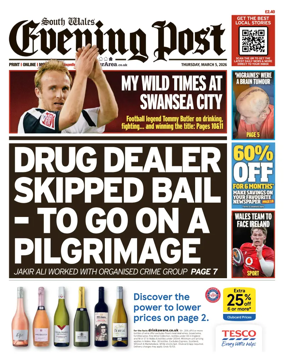 Cover of South Wales Evening Post
