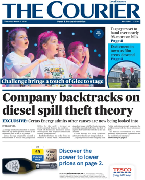 Cover of The Courier & Advertiser (Perth and Perthshire Edition)