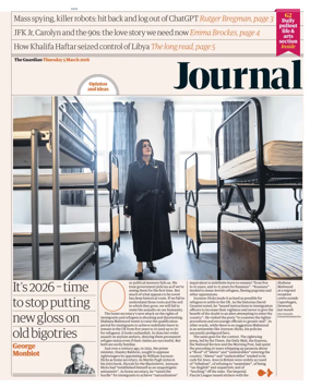 Cover of The Guardian e-paper Journal